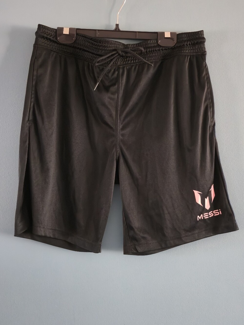 Messi Black Athletic Shorts Men's Small